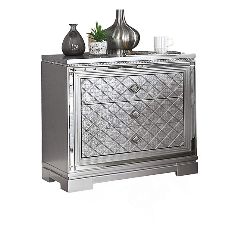 Nightstand With Hidden Drawer,Bed Side Table