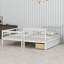 Lit superposé avec trois tiroirs pour la chambre à coucher-594155658