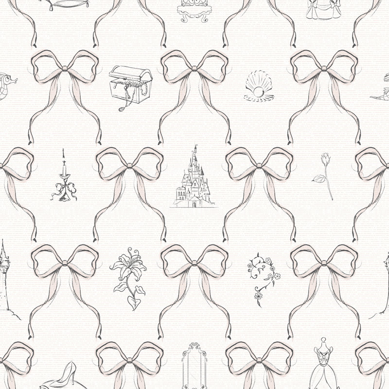 Papier peint adhésif Disney, Pink