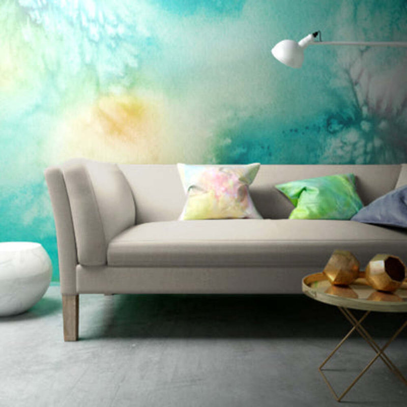 Canapé Charlton, Peluche velours rosé, Patiné, H 31 po x l 72 po x P 33 po