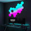 Ensemble de 10 panneaux lumineux hexagonaux; Lampes murales intelligentes compatibles avec une application et une télécommande
