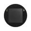 Miroir rond Santosh vert chasseur brillant festonné-449789078