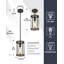 Luminaire suspendu cylindrique à 1 lumière Sarmiento