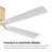 54 In. 5 Solid Blades Woven Rattan Cover Indoor Flush Mount Ceiling Fan With Integrated Led And Remote-1012529892-1012529919