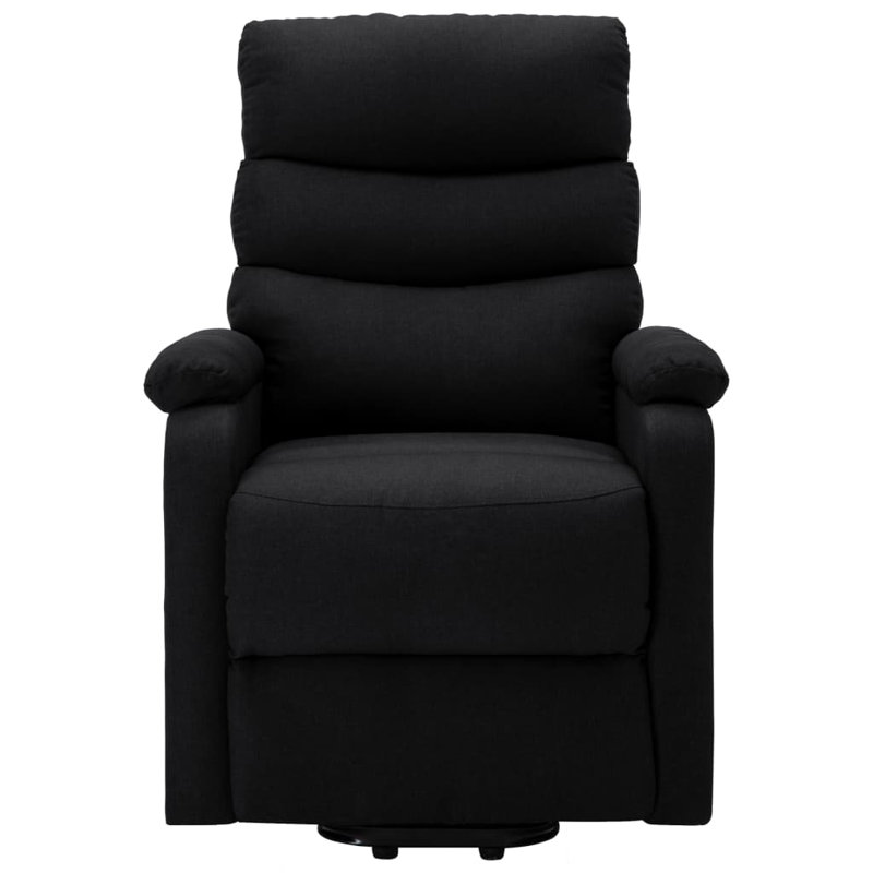 Apolo Upholstered Power Recliner, Black