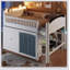 Loft Bed With Storage Cabinet, Wardrobe And LED And Espresso-98526178-98526179
