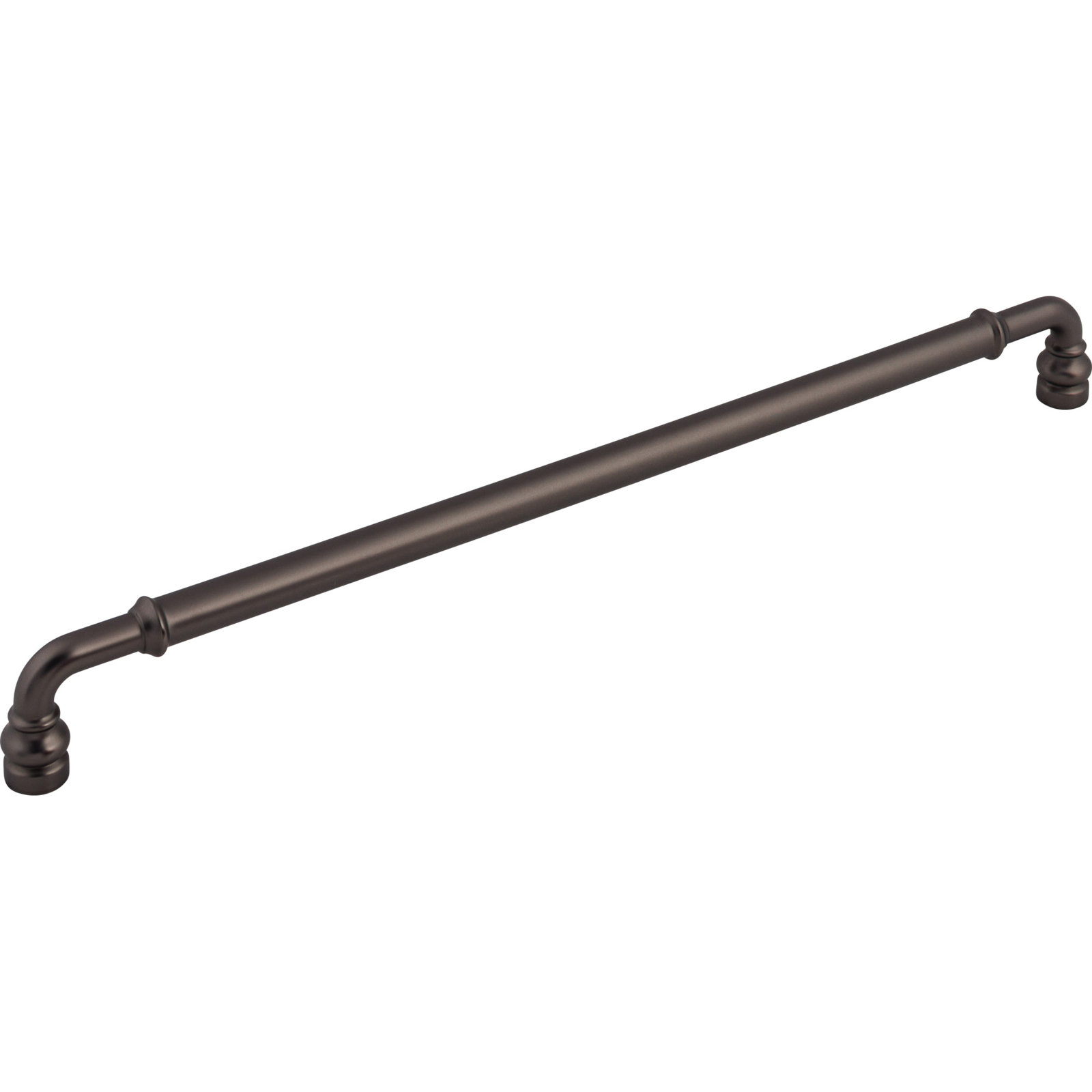 Brixton Bar Cabinet Pull, 12" Center to Center, Ash Gray