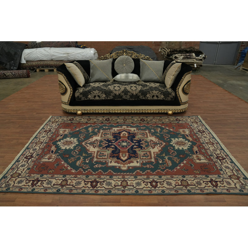 Tapis chinois à motif de médaillon classique classique 6 x 9
