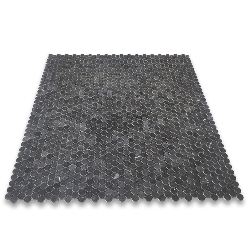 1" x 1" Marble Penny Round Mosaic Wall & Floor Tile