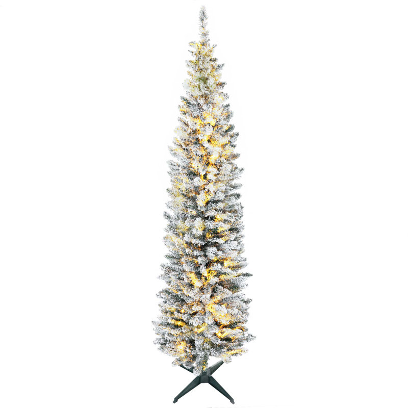 Arbre de Noël artificiel 7 pi avec 499 branches réalistes et support en plastique