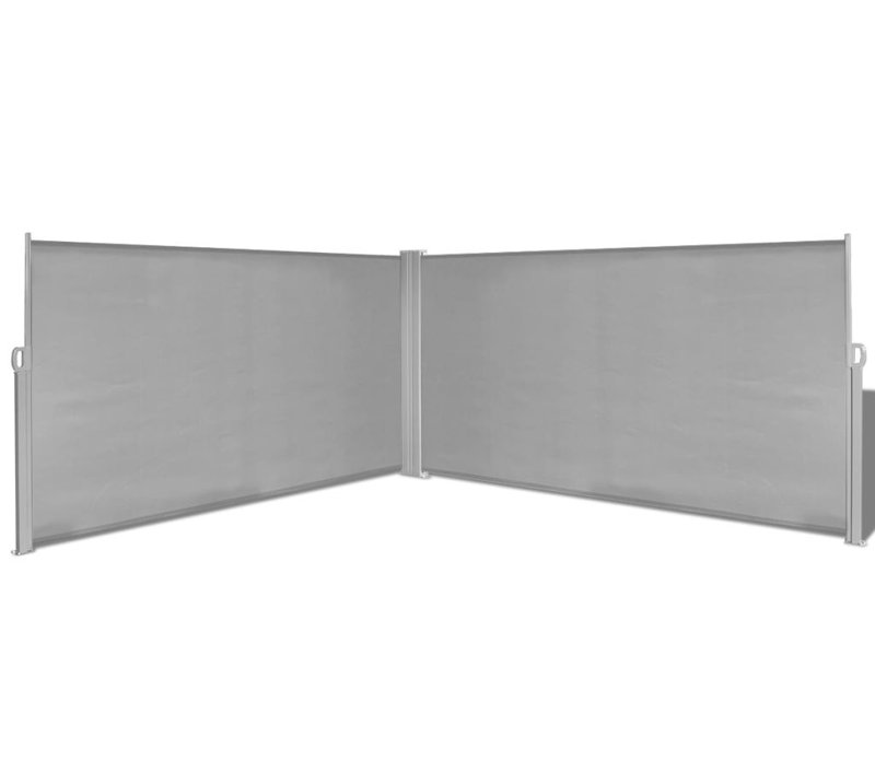 Symple Stuff 6cm W Retractable Side Awning, 1.6m H x 6m W x 1.6m D, Grey