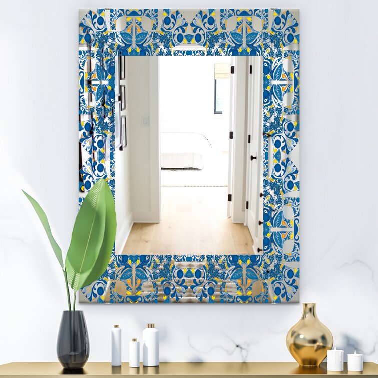 Portuguese Tiles - Mid-Century Mirror - Wall Mirror