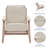 Dez 28.35" W Linen Armchair Upholstered-373104574
