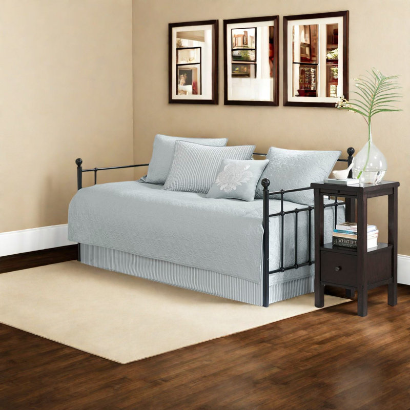 Reversible 6-piece Bedding Sets, Grey Cotton, Cozy Farmhouse Style, For Home