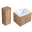 Meuble-lavabo de salle de bain avec lavabo et armoire latérale, mécanisme de 24 po, matériaux de conception de 24 po, look élégant