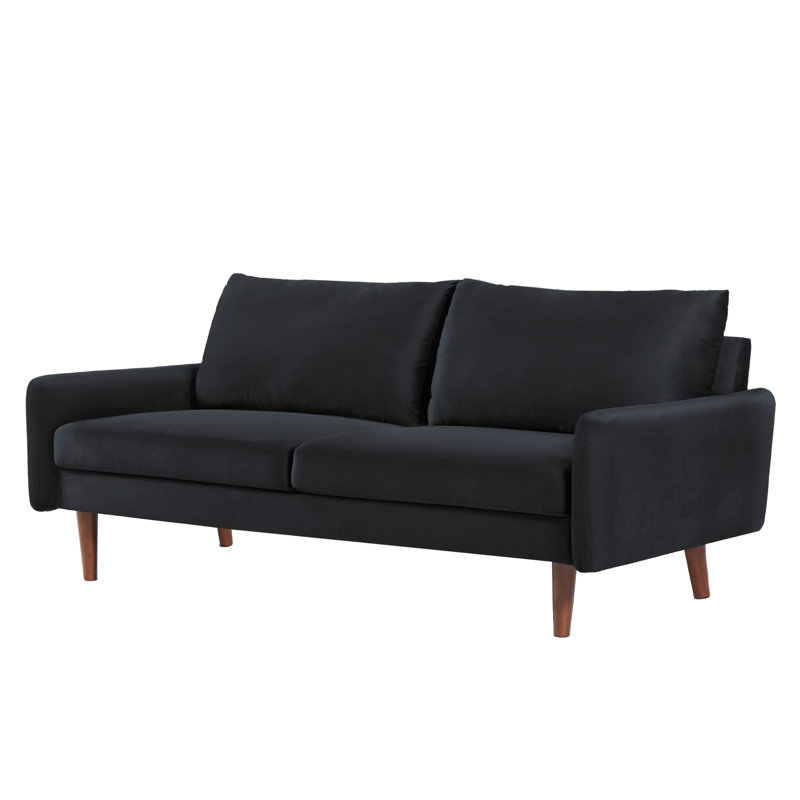 Velours Teniqua, Noir, H 33 po x l 70 po x P 32,2 po