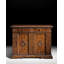 55" Wide 2 Drawer Walnut Wood Sideboard