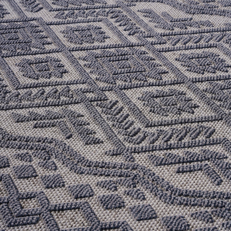 Tapis traditionnel d'intérieur / extérieur Collection, Rectangle 7 pi 9 po x 10 pi