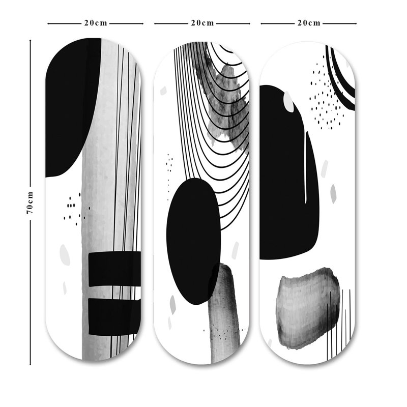 Stunning Decorative MDF Painting Set (3 Pieces), UV Printed, 27.6 x 27.6 inches Total | 100% MDF, Thickness: 0.3 inches | Perfect for Living Room, Bedroom, or Office Decor | Eye-Catching Wall Art