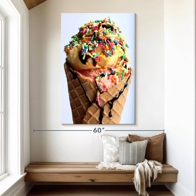 Yarlin Sprinkles On Ice Cream, 51" H x 34" W