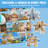 Multi-country jigsaw puzzle，1000pcs matte velvet surface
