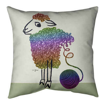 Affiche et housse de coussin carré en laine à motif rayé vintage rayonne