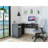 Raleigh L-Shaped Desk, Two Drawers, One Shelf, CPU Storage-1140543264