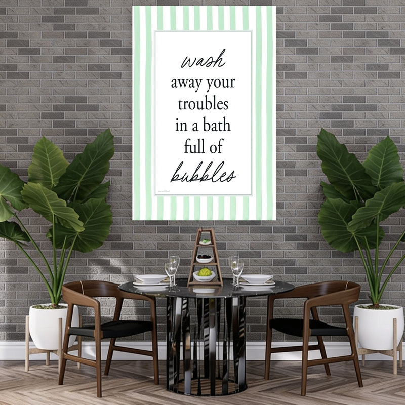 Wash Away Your Troubles Contemporary Abstract Wall Art Print, 152.4cm H x 101.6cm W