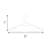 Plastic Non-Slip Standard Hanger for Suit/Coat