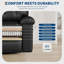 Fauteuil inclinable, berçant et pivotant, chauffant et massant-1826324500