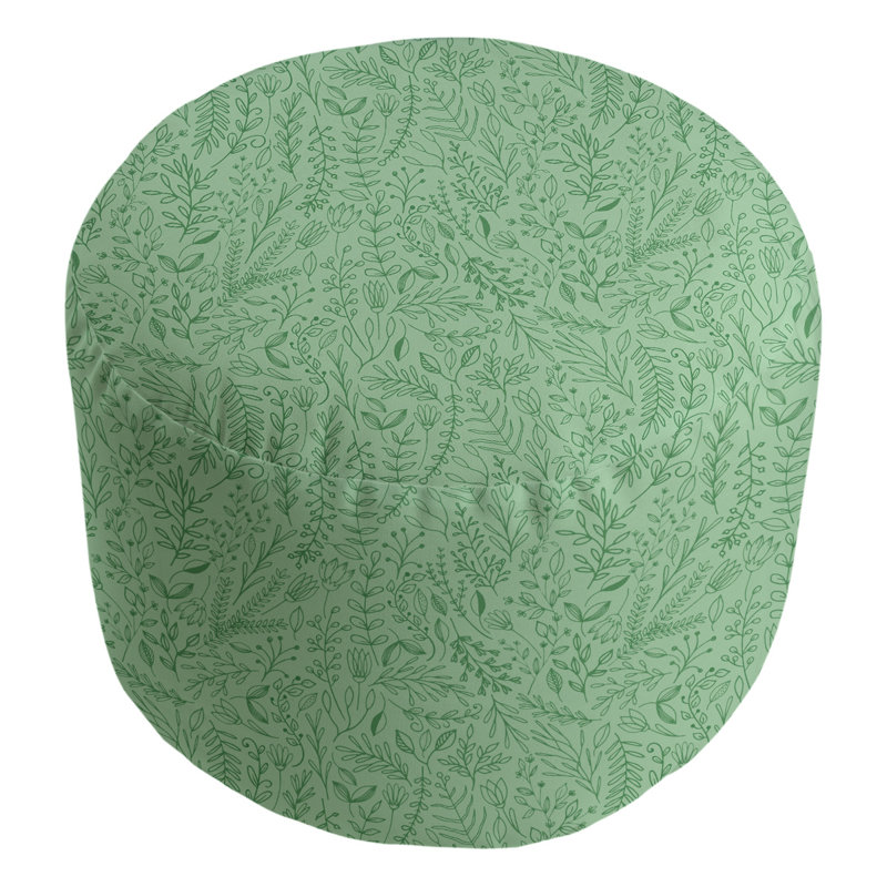 repose-pieds floral ditsy Avicia, Vert