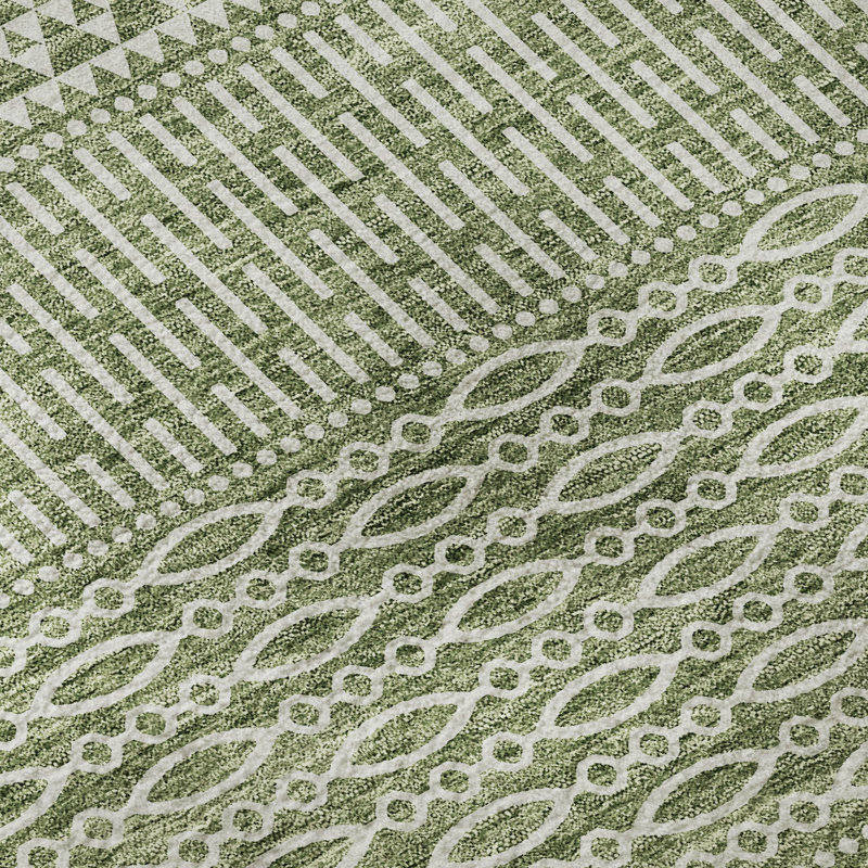 Tapis vert lavable à la machine de qualité supérieure Prisco, Rectangle 3' x 5'
