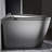 Modern Smart Toilet With Starry Night And Built - In Bidet, Bathroom Use, Auto Lid Open/Close, Foot Sensor Function, Led Display, Warm Water Washing, Matte Grey Side Touch Activation Bidet For-121633601