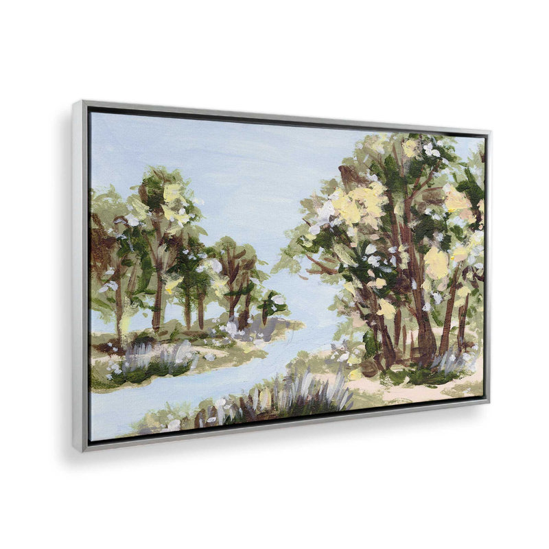 «Amber Canopy II» par Melissa Wang, reproduction d'art sur toile, Argent argent, H 36 po x l 48 po