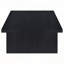 Table basse rectangulaire noire en stratifié