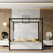 Upholstery Canopy Platform Bed with Headboard-81842948-81842951