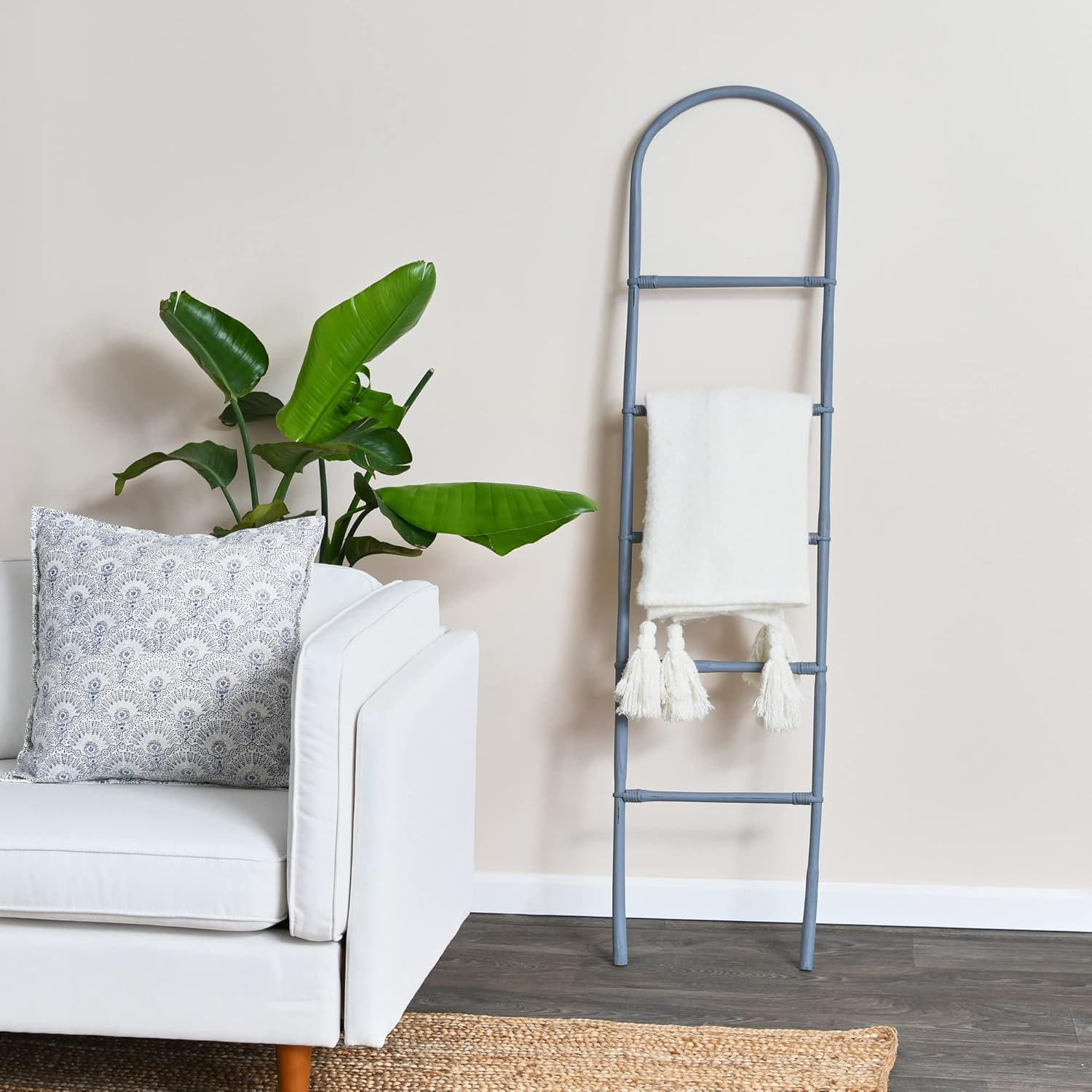 Latitude Run® Bamboo Modern Towel Storage, Matte Grey Finish