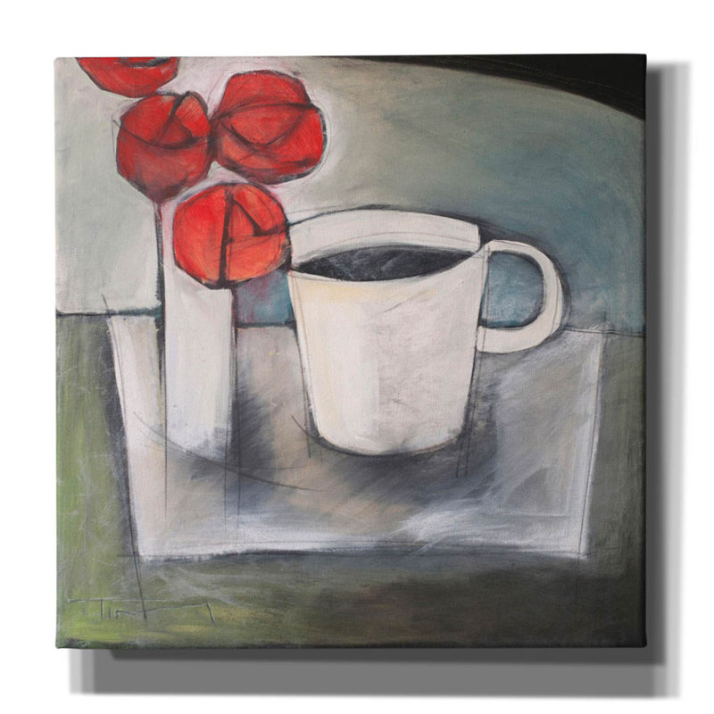 «Red And Barrel Studio» par Tim Nyberg, art mural sur toile, H 26 po x l 26 po x P 1,5 po