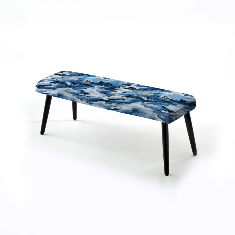 Banc rembourré noir Camen Bliss Virenque