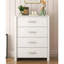4 Drawer White Dresser, Modern Bedroom Storage Cabinet with Smooth Slides for Clothes, Linens & Home Essentials