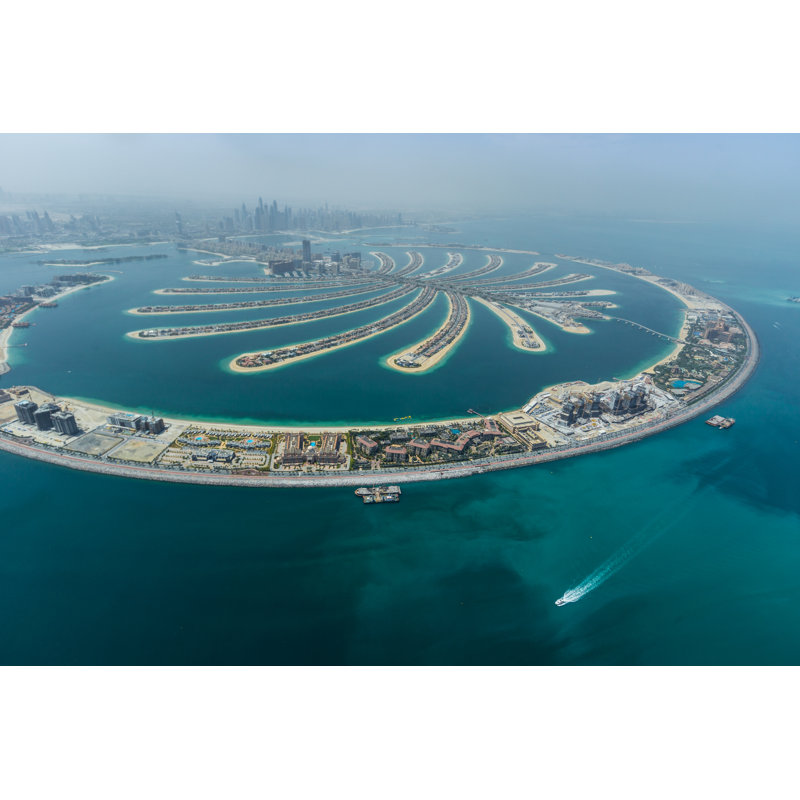 Dubai Palm Artificial Island by Kesu01 - Wrapped Canvas Print, 30cm H x 46cm W
