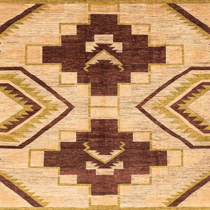 Tapis abstrait moderne 3246, Carré 4 pi