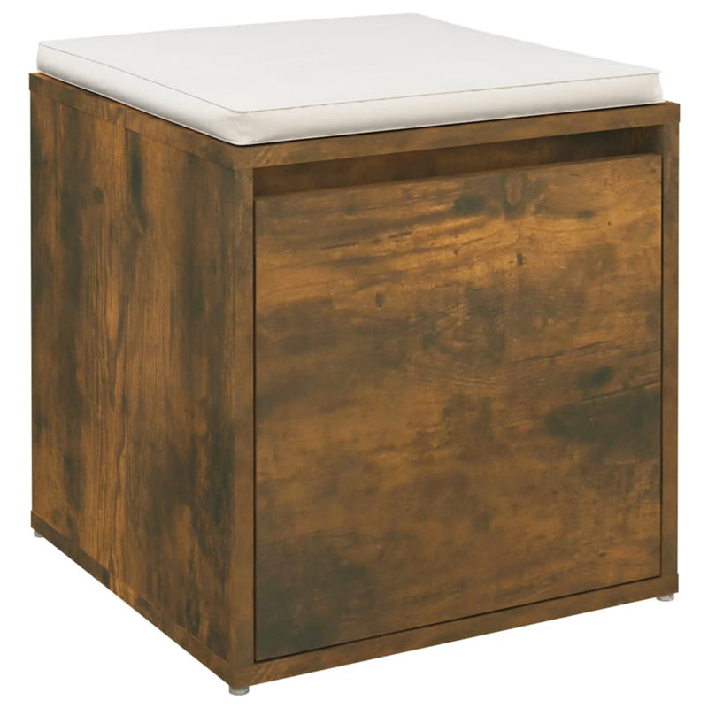 Ebern Designs Decorative Bin, Smoked Oak