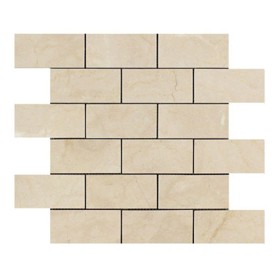 Carreau de mosaïque en marbre et brique