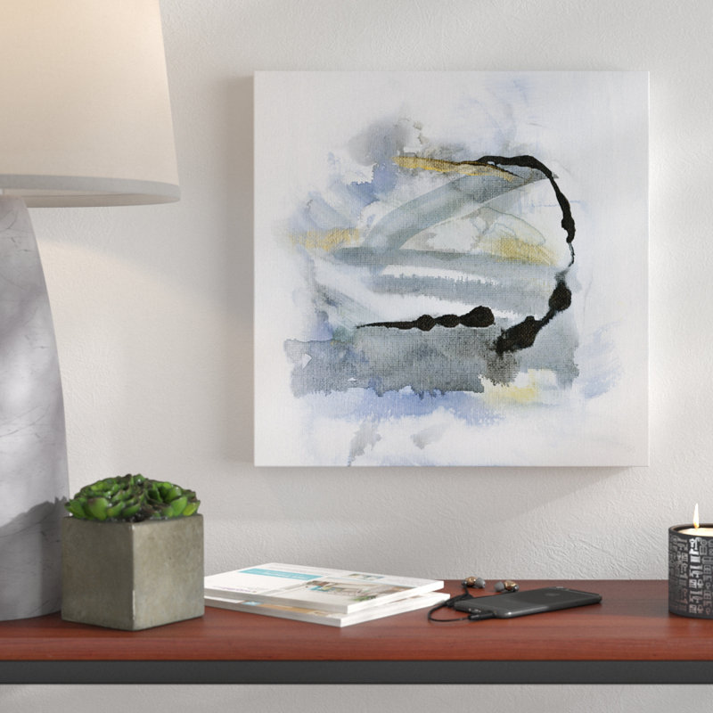 «Cool Water I», reproduction d'impression encadrée, Toile tendue, H 24 po x l 24 po x P 2 po