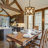 Marcus 4 - Light Wood Dimmable Drum Chandelier