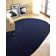 Ormiston Polyester Chenille Braided Area Rug - Navy