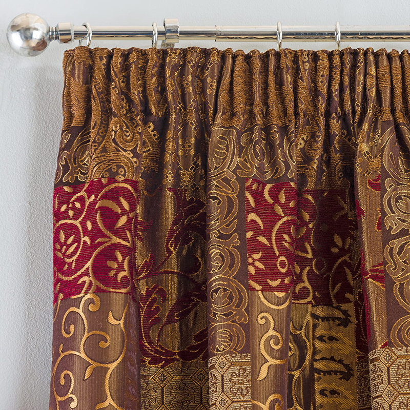 Rue Room Darkening Curtain Pair, Width 168 x Drop 137 cm