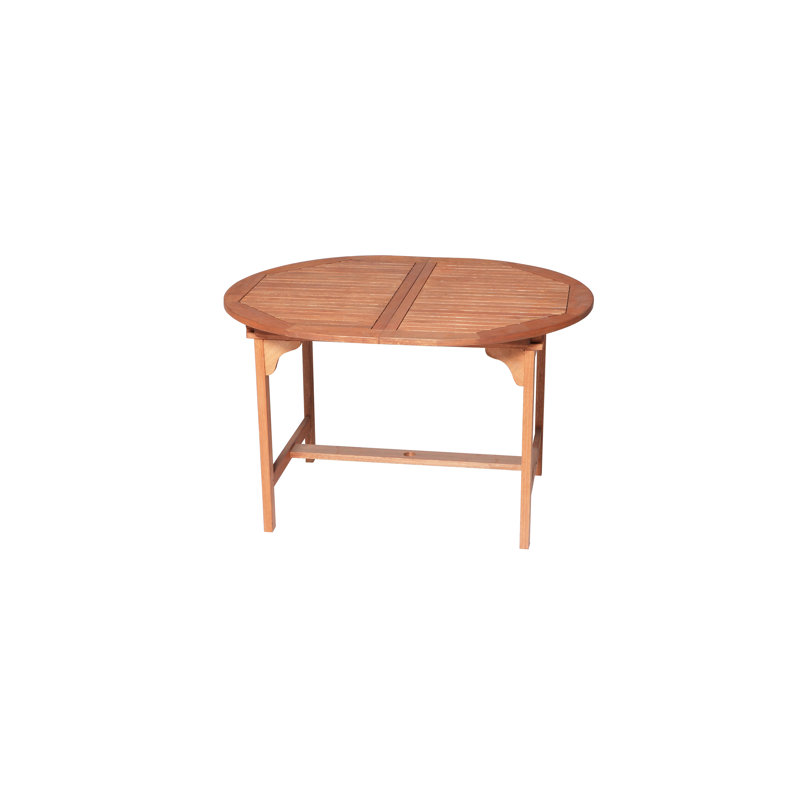 Adalmiina Oval Wood Extendable Outdoor Dining Table , 170cm cm W 100cm cm D