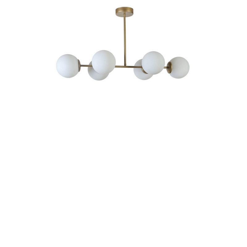 Chandle Chandelier, Gold/White